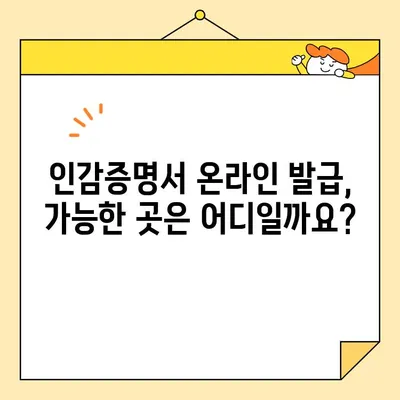 개인 인감증명서 인터넷 발급, 이제는 가능할까요? | 온라인 발급 현황 및 정보 확인