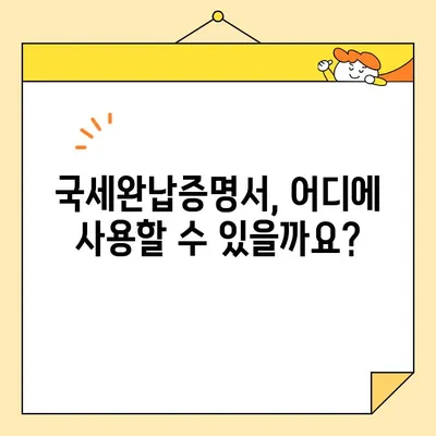 국세완납증명서 인터넷 발급, 이렇게 쉽게! | 국세청 홈택스, 모바일 발급, 발급 방법, 상세 가이드