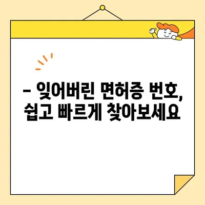 운전면허증 번호 잊어버렸나요? 5분 만에 찾는 방법 | 면허증, 번호 확인, 운전면허시험, 면허증 재발급, 면허증 정보