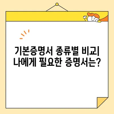 기본증명서 온라인 발급 완벽 가이드 | 기본/상세/특정, 발급 방법, 필요 서류, 주의 사항