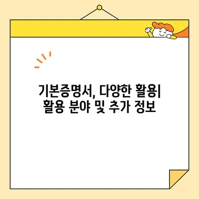 기본증명서 온라인 발급 완벽 가이드 | 기본/상세/특정, 발급 방법, 필요 서류, 주의 사항