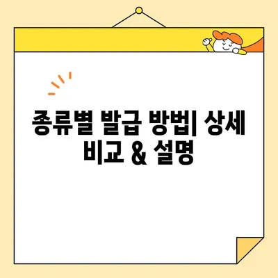 기본증명서 인터넷 발급, 종류별 방법과 차이점 비교 가이드 | 주민등록증, 등본, 초본, 가족관계증명서, 인터넷 발급, 온라인 발급, 발급 방법, 종류 비교