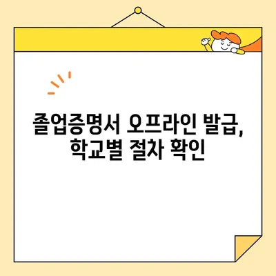 대학교 졸업증명서, 인터넷 발급 안 되나요? 오프라인 발급 절차 총정리 | 졸업증명서, 발급 방법, 대학교, 오프라인