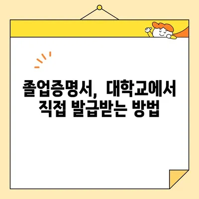 대학교 졸업증명서 오프라인 발급, 이렇게 하세요! | 졸업증명서, 오프라인 발급, 대학교, 안내