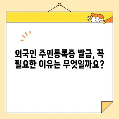 인터넷 주민등록증 발급, 외국인도 가능할까요? | 외국인 주민등록증 발급, 발급 방법, 필요 서류