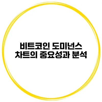 비트코인 도미넌스 차트의 중요성과 분석